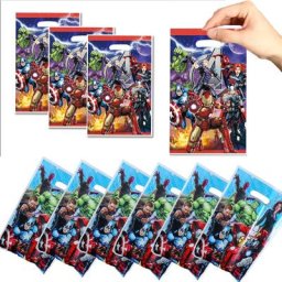 Sac cadeau pour fête prénatale des Avengers Spiderman Iron Captain America Hulk pour bonbons à