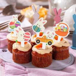 Toppers de gâteau de lapin Chi de dessin animé pour enfants décorations de gâteau de pâques