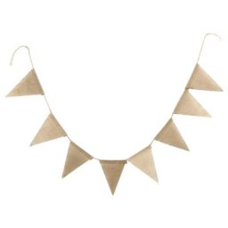 Banderoles en toile de Jute Vintage 3m 13 drapeaux fanion de mariage bannière en toile de Jute