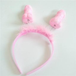 Bandeau de sauna Willy rose avec tête de plume fournitures de fête de mariage et d'Halloween