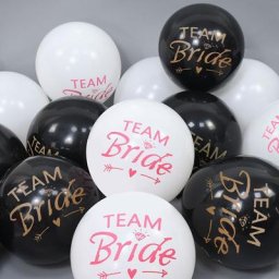 Ballons Team Bride en Latex 10 pièces décorations de fête d'enterrement de vie de jeune fille à