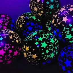 Ballons fluorescents étoiles lumineuses en Latex pour décoration de fête d'anniversaire pour