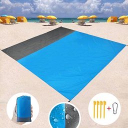 Couverture de plage imperméable en plein air tapis de pique-nique à poche Portable pliable tapis