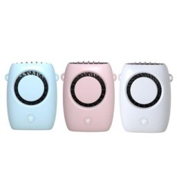 Ventilateur de cou suspendu W8KC refroidisseur d'air Rechargeable Mini USB avec lanière pour la