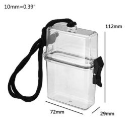 Étui à cigarettes Transparent étanche boîte suspendue au cou Portable en plastique rouge à lèvres
