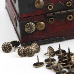 Kit d'assortiment de clous décoratifs pour meubles antiques 100 pièces diamètre de la tête