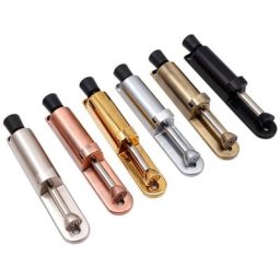 Butoir de porte télescopique en acier inoxydable support de porte à ressort argenté butoir de