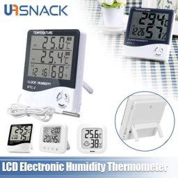 Capteur de température numérique LCD électronique compteur d'humidité rétroéclairage hygromètre