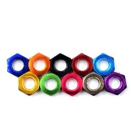 Écrou hexagonal pour 2 2 à vis alliage d'aluminium coloré Kg figurine M3 M5 M6 20 pièces