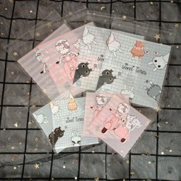 Sacs cadeaux de bonbons de dessin animé de chat emballage de strass de fête d'anniversaire sacs en