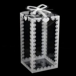 5 pièces boîte en PVC transparente pour mariage emballage en plastique pour fête gâteau boîte à