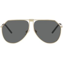 Dolce & Gabbana Dolcegabbana lunettes de soleil aviateur dorées