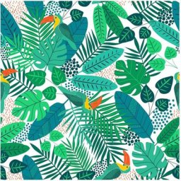1001kdo Hygiene&beaute - Nappe Toile cirée au mètre Carlita le toucan