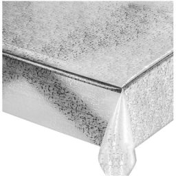 Nappe Transparente Moderne Résistante aux Taches Plastifié Couverture de Table en Pvc Brillant