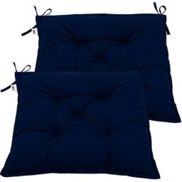 Stilista - Lot de 2 coussins d'assise 40 x 40 x 8 cm Effet Visco Indoor et Outdoor, différentes