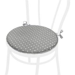 Coussin pour Chaise Rond Doux Universel Lacets de fixation Lavable Housses de Chaise Pois Coeurs