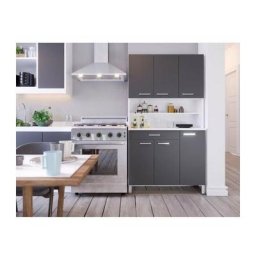 TACOMA Buffet de cuisine L 100 cm - gris mat