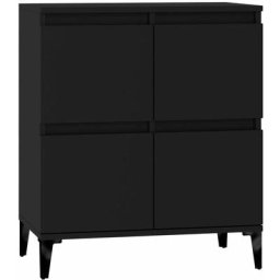 Buffet Noir 60x35x70 cm Bois d'ingénierie Vidaxl Black
