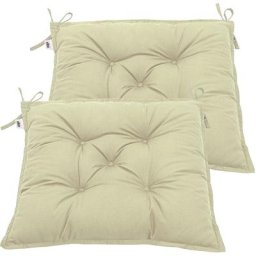 Stilista - Lot de 2 coussins d'assise 40 x 40 x 8 cm Effet Visco Indoor et Outdoor, différentes