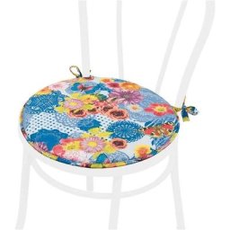 Coussin pour Chaise Rond Doux Universel Lacets de fixation Lavable Housses de Chaise Papillons