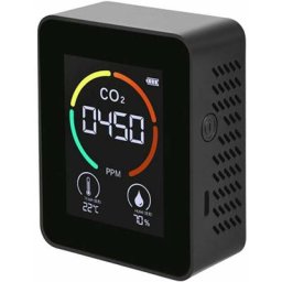 Compteur de CO2 rétroéclairé LCD Capteurs TVOC Détecteur de concentration de dioxyde de carbone CO2