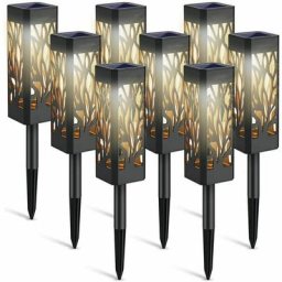 Tumalagia - Lampes de jardin à énergie solaire, lot de 6 lanternes solaires de décoration de jardin