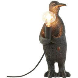 Light&living - Lampe de table Penguin Noir - Plastique - 3231ZW - Noir