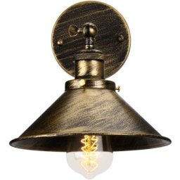 Idegu - Applique Murale Vintage Industriel Métal E27, Design Parapluie Chapeau, Lampe de Plafond