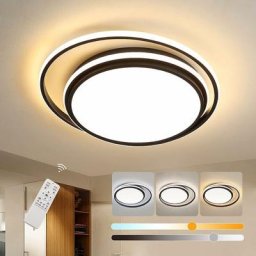 Led Plafonnier Télécommande 55W Moderne Plafonnier led Luminaire Intérieur, Lampe de Plafond led