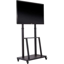 Meuble tv Roulettes - Support tv sur Pied pour Écrans de 32-80 Pouces - Hauteur Réglable