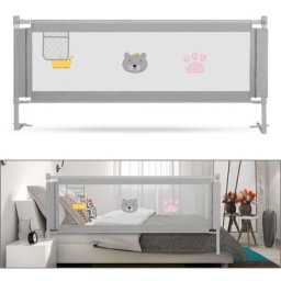 Hengda Barrière de Lit Extra-Large de 150 cm Protection de Lit pour Tout-Petit Accessoire de