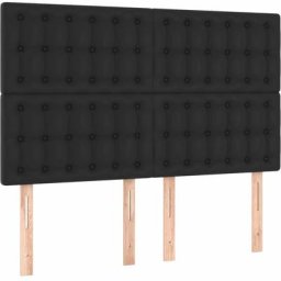 Vidaxl - Têtes de lit 4 pcs Noir 72x5x78/88 cm Similicuir Black