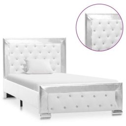 Cadre de lit Blanc Similicuir 90 x 200 cm Vidaxl White