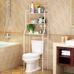 Dazhom - Etagère wc 165 55 26cm Etagère wc blanc - Blanc - White