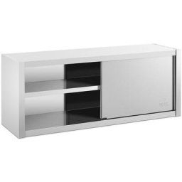 Armoire Murale En Inox Porte Coulissante Cuisine Max. 600 kg 1500 x 450 x 600 mm - Argent
