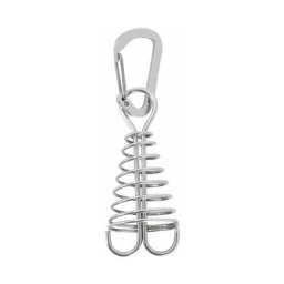 Tumalagia - Lot de 10 piquets d'ancrage avec mousqueton et boucle à ressort, tendeur de corde en