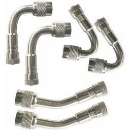 6Pcs Professionnel Kit Adaptateur d'Extension de Valve de Pneu, Extension de Tige de Valve de Pneu,