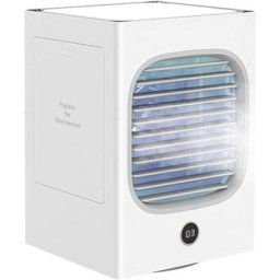 Climatiseur mobile Blue Dream 3 vitesses réglables, tête vibrante 120°, silencieux avec lumière led