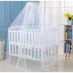Bébé Moustiquaire Polyester Lit Berceau Canopée Princesse Nouveau-né Multifonctionnel Support de