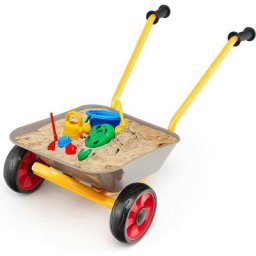 Brouette pour Enfants,Chariot en Métal Jardin 20KG 10L avec Poignées,Roues Tout-Terrain,pour Mettre