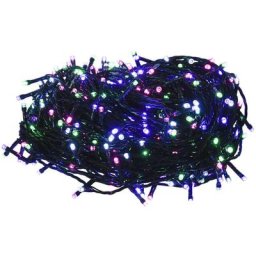 Vidaxl - Guirlande led avec 400 led Multicolore pastel 40 m pvc Multicolore pastel et vert foncé