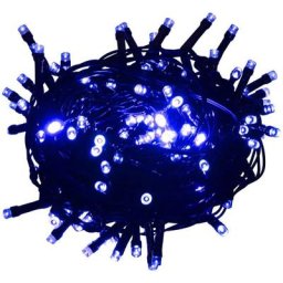 Vidaxl - Guirlande led avec 300 led Bleu 30 m pvc Bleu et vert foncé