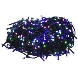 Vidaxl - Guirlande led avec 600 led Multicolore pastel 60 m pvc Multicolore pastel et vert foncé
