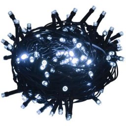 Vidaxl - Guirlande lumineuse 2000LED Intérieur/ex. 200m IP44 Blanc froid Blanc froid et noir