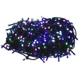 Vidaxl - Guirlande led avec 300 led Multicolore pastel 30 m pvc Multicolore pastel et vert foncé