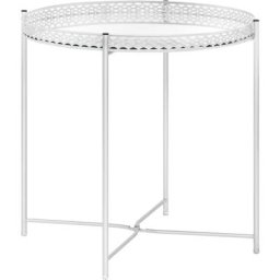Vidaxl - Table d'appoint Argenté 40x40x41 cm Verre Argent