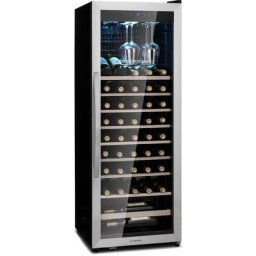 Cave a Vin, Réfrigérateur à Vin avec Porte en Verre, Cave à Vin de Vieillissement, Zone Unique,