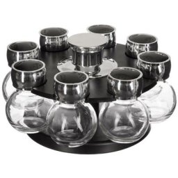 5five - Support rotatif 8 pots à épices - 5 five simply smart - Noir
