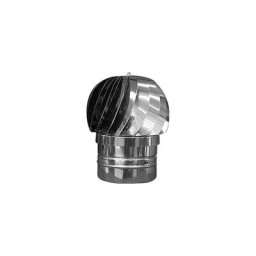E-salone Srl - ventilateur de fumée en acier inoxydable bouchon tournant rond CM.25 tuyau de poêle