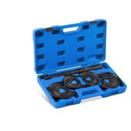 MSW - Kit Compresseur Ressort D'Amortisseurs Mc Pherson Comprime Ressort 2x2 Supports - Argent